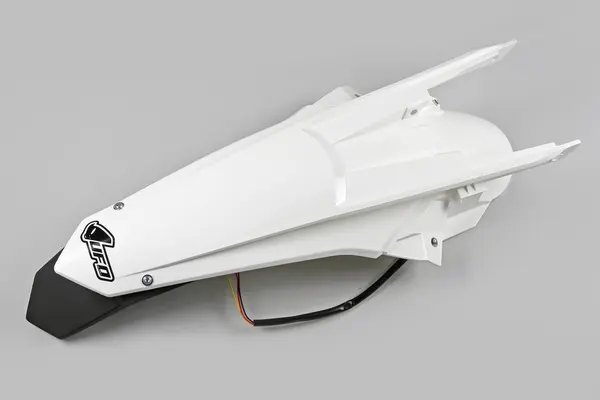 UFO Baltas galinis purvasaugis su žibintu KTM EXC / EXC-F 250-500cc 17-19