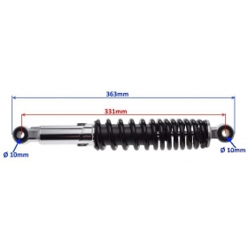 Rear shock absorber ITALJET FORMULA/ JUNAK 806/ LEXMOTO DIABLO 125cc 363mm Ø10