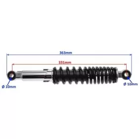 Rear shock absorber ITALJET FORMULA/ JUNAK 806/ LEXMOTO DIABLO 125cc 363mm Ø10