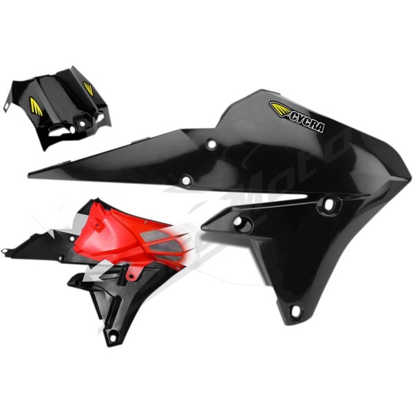 CYCRA Powerflow Intake Radiator Shrouds Yamaha WR / YZ 250-450 14-19