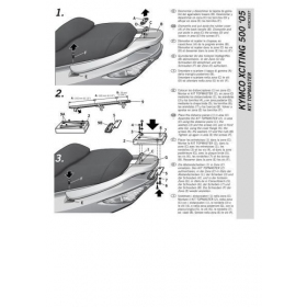 Top case holder KYMCO XCITING 250-500cc R 2005-2015