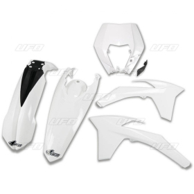 UFO Plastic kit white KTM EXC / EXC-F 125-500 12-13