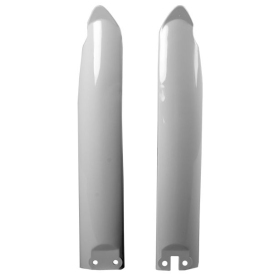 Fork covers white CEMOTO KAWASAKI KX 125-500CC 1994-2003