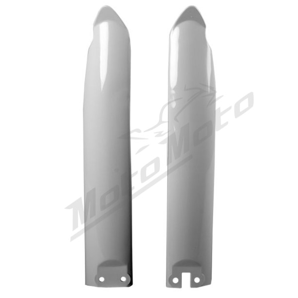 Fork covers white CEMOTO KAWASAKI KX 125-500CC 1994-2003