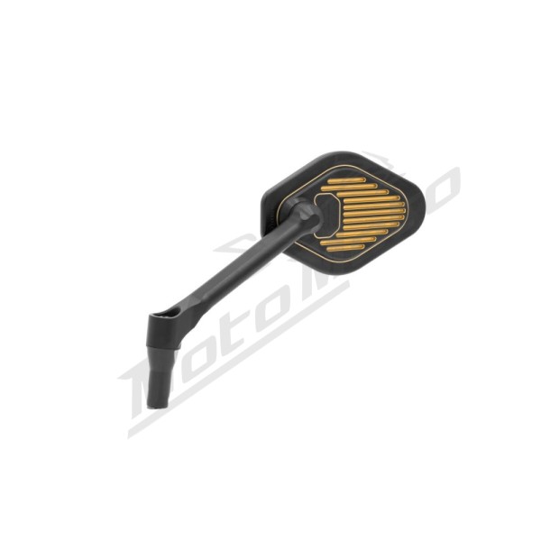 DRAG SPECIALTIES Adjustable Mirror Short Stem (12 cm) Black & Gold Edition M8