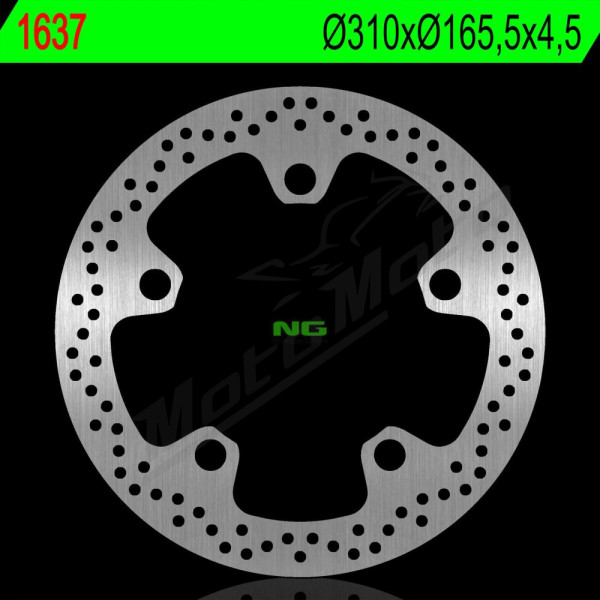 NG Priekinis plaukiojantis stabdžių diskas 310X165,5X4,5mm Honda VFR / GL 1200-1800cc 14-18