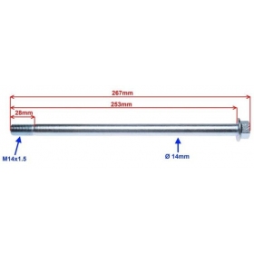 Stud M14x1,5 (length 253mm)