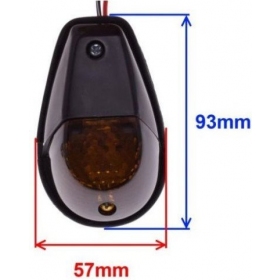 Universal turn signals glue-on 2pcs