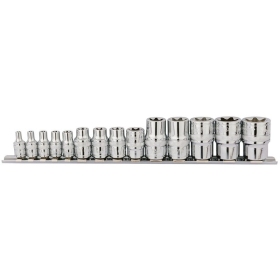DRAPER Torx 1/4, 3/8 & 1/2 Drive Sockets Set 14 pieces