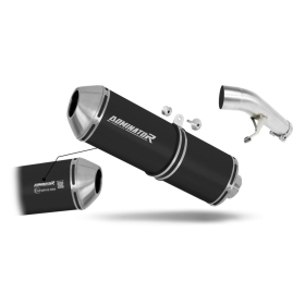 Suzuki GSXF 650 2007-2016 EU Approved Exhaust Silencer OVR BLACK