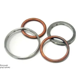 ATHENA Gasket, exhaust system Yamaha FZ8 / FZR / GTS / YZF 400-1000 89-15