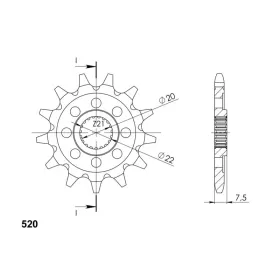 Supersprox Front sprocket 1323.14 SC
