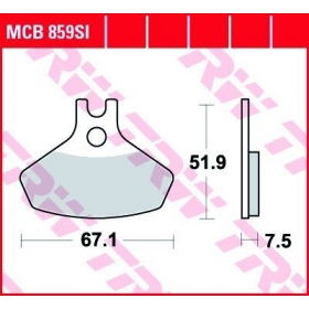 BRAKE PADS TRW MCB859SI OFFROAD