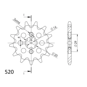 Supersprox / JT Front sprocket 422.14 14t