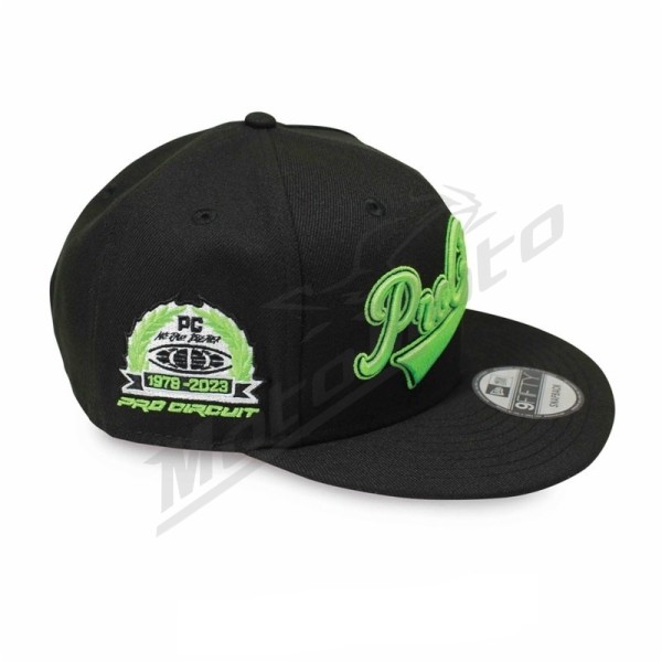 PRO CIRCUIT Snapback Hat Black/Neon Green
