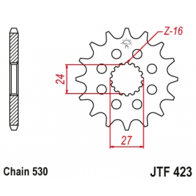 Front sprocket JTF423RB