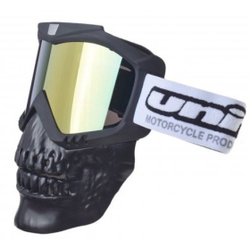 Off Road Goggles with mask UNIT (gold lens)