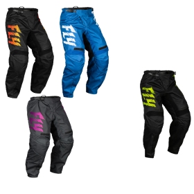 FLY RACING F-16 Youth Pants - Black/Yellow/Orange