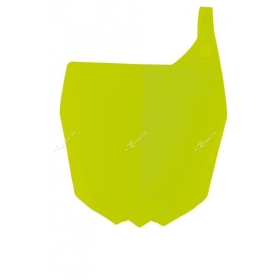 RACETECH Front Number Plate Yamaha YZ 250/450cc 14-18 Neon Yellow