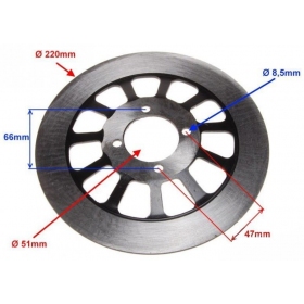 Stabdžių diskas priekinis SUZUKI GN 125cc Ø220mm