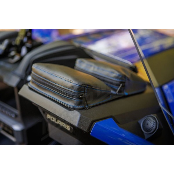 SHOW CHROME Prietaisų skydelio dėklas Juoda/Mėlyna POLARIS SLINGSHOT 2000-2400 15-23