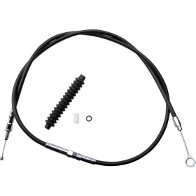 DRAG SPECIALTIES High-Efficiency Black Vinyl Clutch Cable ​​​​​​​Harley Davidson FLD / FLHR / FLHRC / FLHRS / FLHT 1450-1800cc 06-16