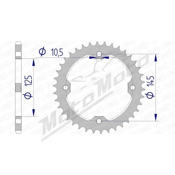 AFAM Aluminium Rear Sprocket 520 36-40 teeth