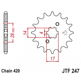 Front sprocket JTF247