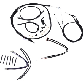 BURLY BRAND Ape Hangers handlebars Cables / Lines Extension Kit Harley Davidson 1584-1690cc 2012-2017