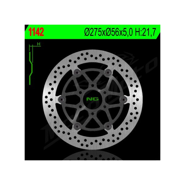 NG Front Floating Brake Disc 275X56X5mm Suzuki GZ / VL 125-250cc 01-10