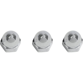 DRAG SPECIALTIES Chrome Ware Nuts M10 x 1.5 3pcs.