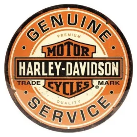 Apvali lentelė HARLEY DAVIDSON GENUINE Ø35cm