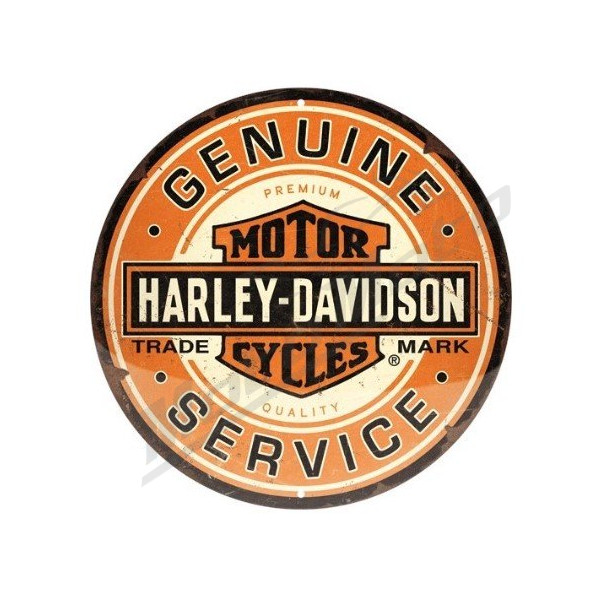 Apvali lentelė HARLEY DAVIDSON GENUINE Ø35cm