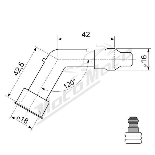 Spark plug cap NGK VF05EGAK