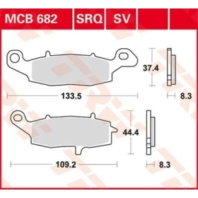 TRW All Round Sintered Metal Brake Pads Kawasaki / Suzuki 400-1700cc 95->