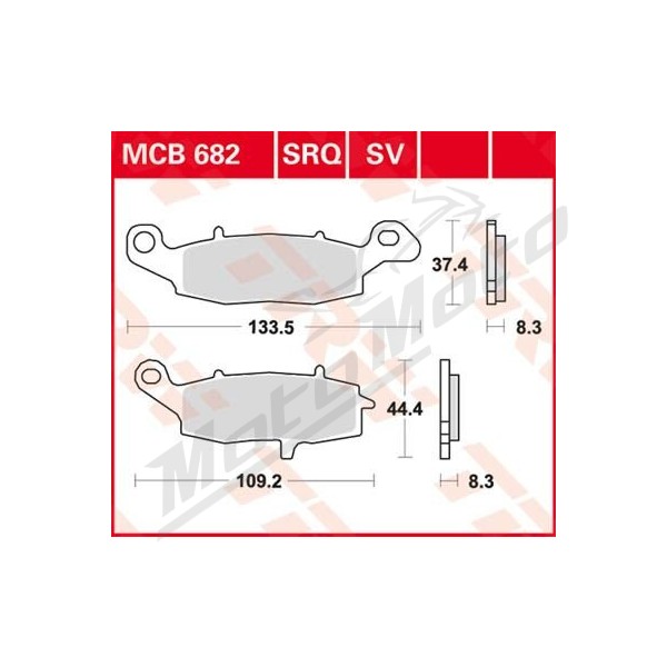 TRW All Round Sintered Metal Brake Pads Kawasaki / Suzuki 400-1700cc 95->