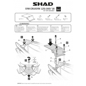 TOP CASE SHAD HOLDER SYM CRUISYM 125i / 300i 2018