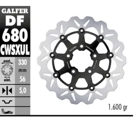 GALFER Oversize Priekinis stabdžių diskas Harley Davidson FLHR / FLHX / FXDX / FXST / XL / XLH / XR 500-1690 00-20 