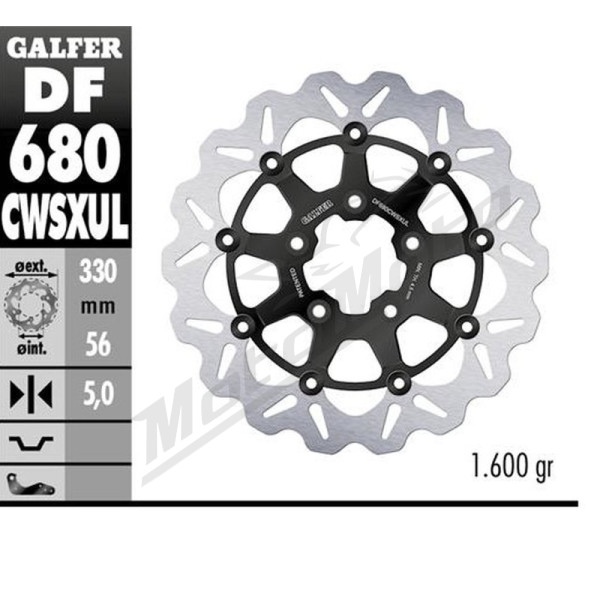 GALFER Oversize Front brake disc Harley Davidson FLHR / FLHX / FXDX / FXST / XL / XLH / XR 500-1690 00-20 