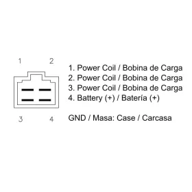 DZE Voltage regulator (12V, 35A) Derbi / Kawasaki / Yamaha 125-850 86-18