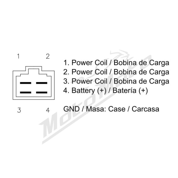 DZE Voltage regulator (12V, 35A) Derbi / Kawasaki / Yamaha 125-850 86-18