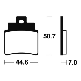 TECNIUM MX/ATV Sintered Metal Brake pads MO275 Arctic Cat / Gilera / Kymco 250/300cc 03-24