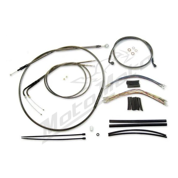 MAGNUM SHIELDING Black Pearl trosų / lynų / elektros laidų prailginimo kompl. 38/43cm Harley Davidson FLS / FLSTF / FLSTN / FLSTFB 1690 16-17 