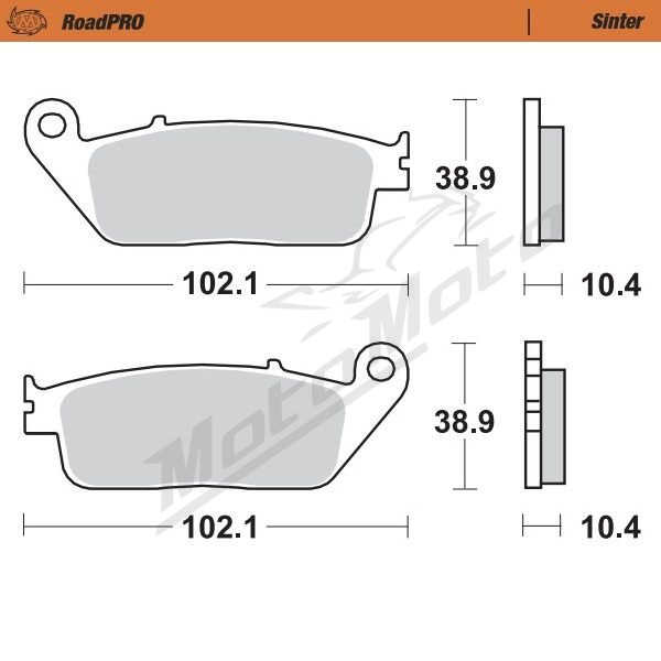 MOTO-MASTER Roadpro Rear Brake Pads Honda ST / Yamaha MT-01 1100-1700 92-11