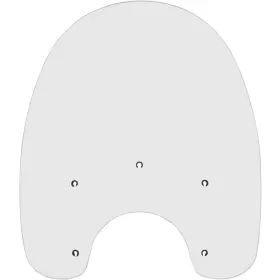MEMPHIS SHADES HD Replacement Plastic Windshield 48,5x58,5cm Harley Davidson FLS / FLSTC / FLSTCI / FLSTF / FLSTFB / FLSTN / FLSTNI 1340-1800 88-17
