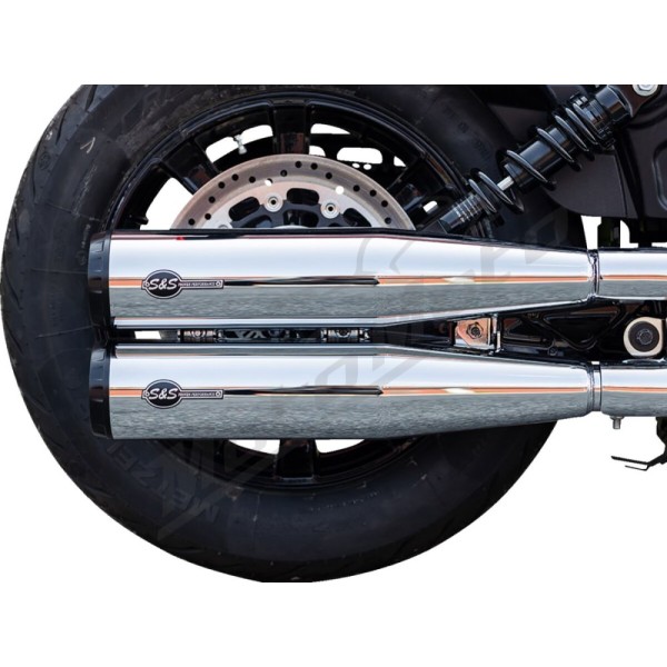 S&S CYCLE Grand National Slip-On Mufflers Indian Scout 999-1133cc 19-23