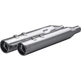KHROME WERKS 4-1/2" HP-Plus® Slip-On Mufflers Harley Davidson FLH / FLHR / FLHRC / FLHT / FLHTK / FLHX / FLTRK / FLTRXS / FLTRXSE 1750-1977 17-25