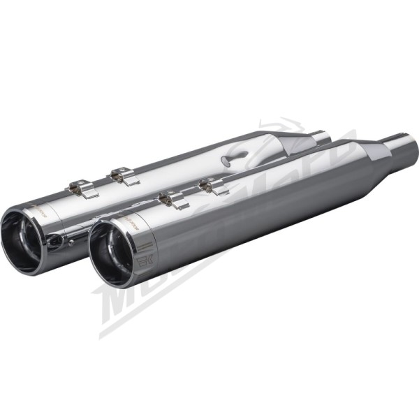 KHROME WERKS 4-1/2" HP-Plus® Slip-On Mufflers Harley Davidson FLH / FLHR / FLHRC / FLHT / FLHTK / FLHX / FLTRK / FLTRXS / FLTRXSE 1750-1977 17-25