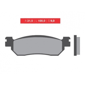 Brake pads NOVASCOOT FT4022 / MCB699 SINTERED