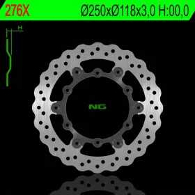 NG Front Floating Brake Disc 250X118X3,00mm Suzuki / Yamaha 125-450cc 88-17